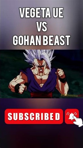 Vegeta UE vs Gohan beast - Anime DBS #goku