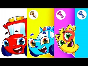 Let's Find the Colorful Keys and Open the Lock! 🔓🗝️ Kids Songs 🌈 KiddyHacks Series