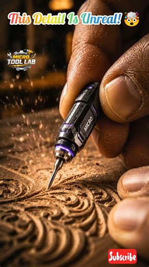 The MICRO Nano Engraver Creates Impossible Details 😳🔥#satisfying #tools #usa #usashorts #woodworking