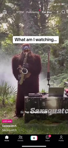 Bigfoot Saxophone Player Wows with Weezer Cover | Saxsquatch