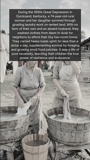 Surviving the Great Depression: The 74-Year-Old Laundry Warrior! 🧺💔