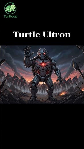 🐢🤖 Turtle Ultro #turtloop #animation #shorts #TurtleCosplay #TurtloopSeries #เต่าคอสเพลย์