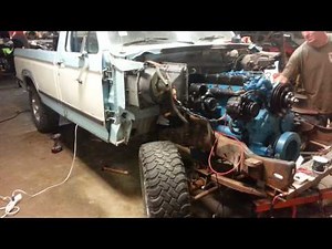 DT466 F150 First Start in truck
