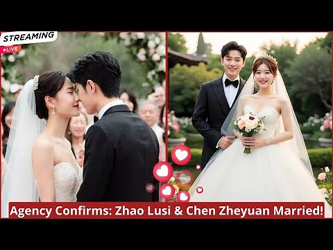 "Zhao Lusi & Chen Zheyuan's Are Officially Married Agency Revealed It Today