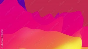 4k seamless loop with abstract fluid rainbow gradients, inner glow wavy surface. Beautiful color gradients as abstract liquid background, smooth animation. 3d in flat pleasant modern style