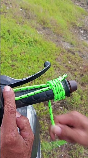 Simple Rope Wrap That Locks Perfectly on Handles #ropetrick #knot #outdoorskills