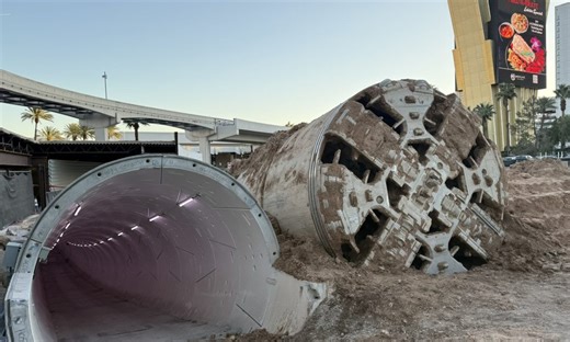 The Boring Company’s Prufrock-2 emerges after completing new Vegas Loop tunnel