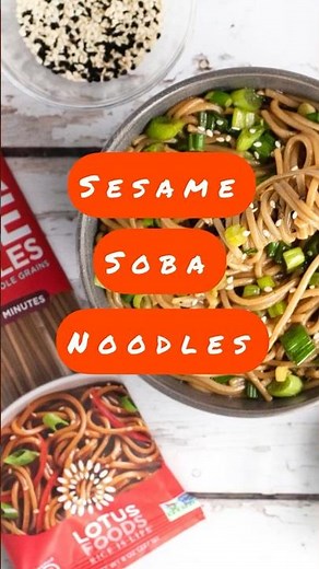 SESAME SOBA NOODLES IN 20 MINUTES | QUICK & EASY COMFORT FOOD