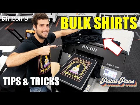 Printing My First DTG Bulk Order!