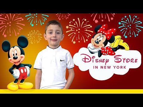 Inside DISNEY STORE New York City.