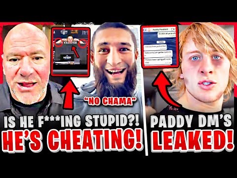 UFC Fighter gets CAUGHT CHEATING + FIGHT OFF! Khamzat CALLS OUT Alex Pereira! Paddy DM's LEAKED!