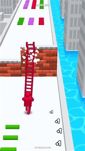 Ladder Master Level 245 - Perfect Win All New Levels 😍🤯 #trending #shorts #youtubeshorts #games