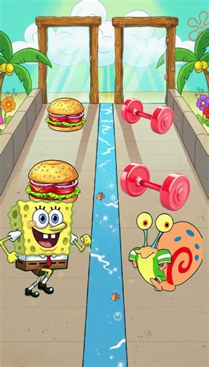 SpongeBob vs Gary Gone WRONG #shorts #funny