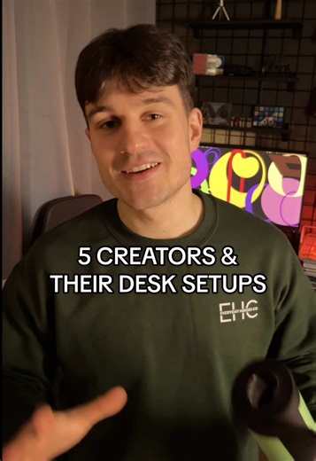 Here are five amazing creators and their desk setups 🔥 I hope you find some inspiration in their work, just like I do 👀 #desksetup #deskdecor #deskinspiration #homeoffice #techtok