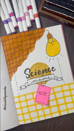 Creative Science Front Page Design | Easy & Stunning Ideas #visualsbyvarsha #creativefrontpage