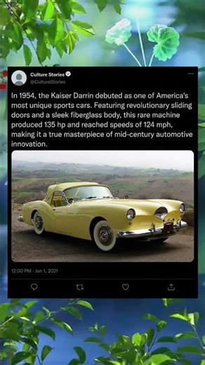 The Forgotten Legend 😲 Kaiser Darrin Revealed 🔥 #ClassicCars #RareCars