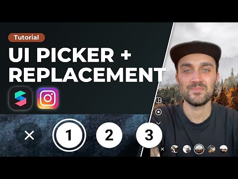 UI Picker + Background Replacement | Spark AR Studio Tutorial