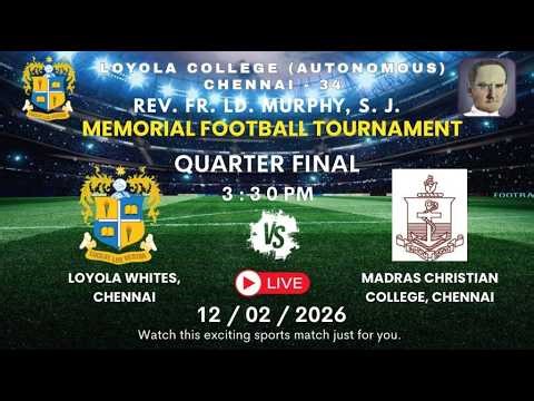 Rev. Fr. L D Murphy , FootBall Tournament Loyola Whites Chennai Vs Madras Christian College, Chennai