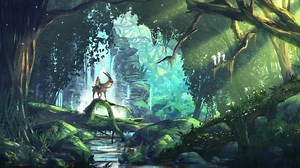 Kodama Forest Spirit Princess Mononoke Live Wallpaper - MoeWalls