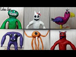 Making all Bosses Garten of Banban with clay | Leha clay tutorial