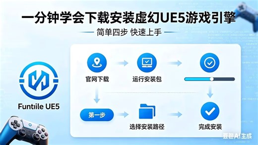 一分钟学会下载安装虚幻UE5游戏引擎
