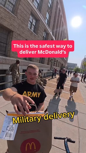 Josh on Instagram: "Who remembers the time I had that huge McDonald’s order and they put the coffee inside the bag with all the food and I put that inside my back pack and it blew up? 😂 because I do McDonald’s is one of the few places that puts the drinks in with the food so it really makes it impossible to carry it any other way. Unless I got a basket It’s the army’s 250th birthday this weekend so they have all sorts of helicopters and tanks and missiles being shown off at the national mall Sh