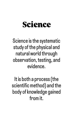 What is Science? Definitions #Education #Learning #Knowledge #Explained #EverydayScience
