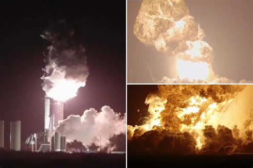 SpaceX Starship explodes into enormous fireball during routine test at Texas facility