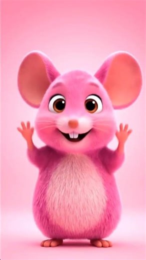 Pink Mouse Dancing 🐭💃 | Cute Cartoon Short #CuteCartoon