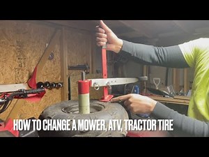 Harbor Freight Mini Tire Changer. How to Change Mower, ATV, or Tractor Tire.