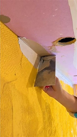 Gypsum Ceiling Corner Putty Finishing | Perfect Ceiling & Wall Joint Leveling Trick | Professional