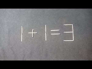 Move only 1 Stick to make the equation correct | matchstick puzzle