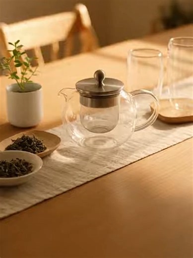 The calm feeling of brewing tea at home. #tealifestyle#homeaesthetic#cozykitchen#relaxingmoments#foryou