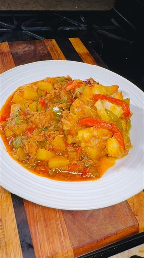 Stewed Cod with Garlic-Sauce Cassava, #the_butcher05