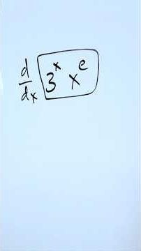 Differentiation of Exponentials (tricky)