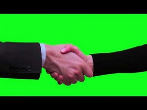 Green Screen - Hand Shake