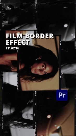 Gaga M. on Instagram: "⚡ FILM BORDER EFFECT TUTORIAL⚡ PREMIERE PRO Tutorials under 2 mins ep #216 - this has been one of my favorite effects for a long time now.. and i wanted to share it with you 🔥 if you wanna use the same film frame as I did in this video, just DM me and I'll send you a download link! Full Tutorial⬇️ 1. Move a couple of frames to find the shot where you want to add frame hold and make a cut 2. Move 12 frames to the right and drag the second half 3. Then go back to the