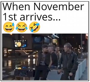 When November 1st arrives... 😅🤣😂 #humor #funny #funnyvideo | Funny thoughts and jokes.