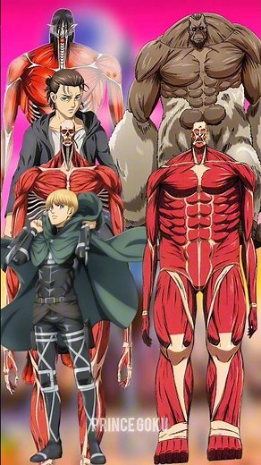 Eren & Armin Titan Form ⚡ Vs All Titans + Beast & Colossal & Nine Titans | Ultimate AOT War |#eren