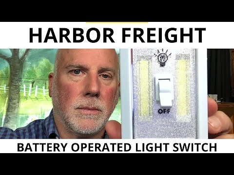 REVIEW: Battery Operated Light Switch - Harbor Freight 200 Lumen LED Super Bright Flip Light