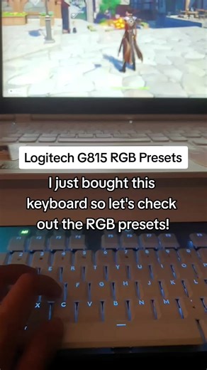 La belleza de los presets RGB del teclado Logitech G815