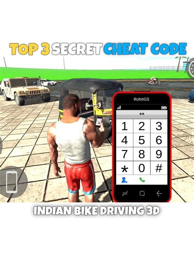 TOP 3 SECRET CHEAT CODE IN INDIAN BIKE DRIVING 3D | Indian Bike Driving 3D All New Update #shorts