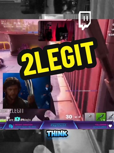 Replying to @cuhritafer and 2 is for 2LEGIT 😉 ( code 2LEGIT in the shop) #creatorcode #smallstreamer #2legit #fortnite #batman @Broke Taco