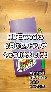 ほぼ日weeks6月セットアップ！#手帳 #ほぼ日手帳 #weeks #setup