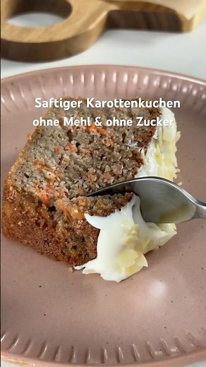 Moist carrot cake without flour & without sugar #glutenfree #lowcarb #healthyeating #shorts