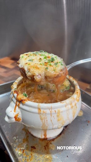 2.5M views · 31K reactions | The Ultimate French Onion Soup  | Notorious Foodie | Facebook