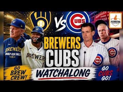 LIVE: Milwaukee Brewers vs Chicago Cubs MLB Watchalong w/ ESPN Wisconsin ⚾🔥