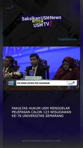 USM Faculty of Law Releases 123 Graduates #usmnews #usmtv #facultyoflaw #graduation #fhusm