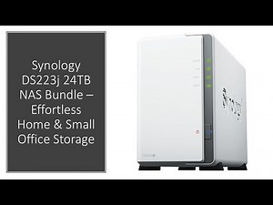 Synology DS223j 24TB NAS Bundle – Effortless Home & Small Office Storage