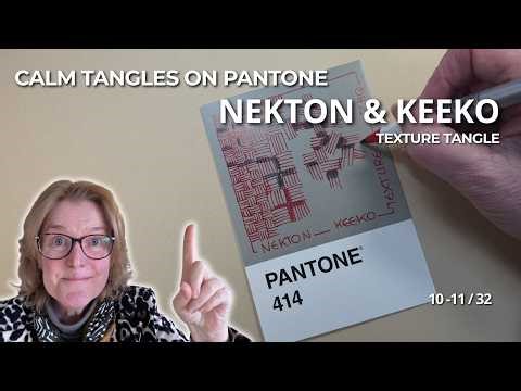 Nekton & Keeko - Zentangle beginners texture pattern 10 & 11 / 32 – for your small creativity reset